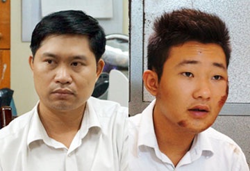 Bác sĩ Nguyễn Mạnh Tường và bảo vệ Đào Quang Khánh.