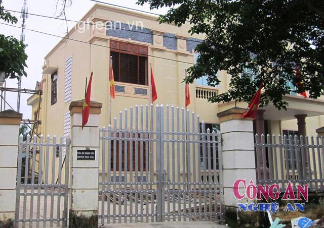TAND huyện Nam Đàn, nơi Chánh án Phan Văn Quang nhận tiền “chạy án”