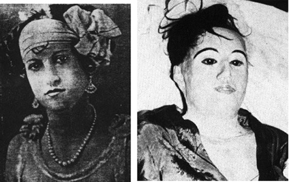  Chân dung của Elena Hoyos khi còn sống và sau khi được Count chuyển từ lăng mộ về nhà riêng