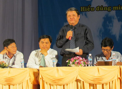 Ông Trần Anh Tuấn, Phó Giám đốc Trung tâm dự báo nguồn nhân lực và thông tin thị trường lao động TP. Hồ Chí Minh, cung cấp thông tin về dự báo nguồn nhân lực Bà Rịa - Vũng Tàu.