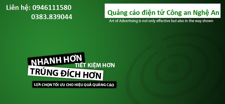 Mời quảng cáo trên báo Công an Nghệ An 