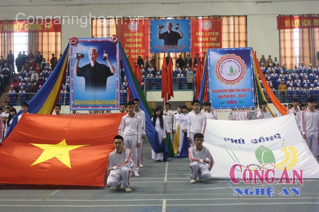 Lễ khai mạc Hội khỏe Phù Đổng tỉnh Nghệ An lần thứ XVI