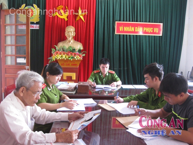 Công an phường Lê Lợi triển khai công tác đảm bảo ANTT xuống tận cơ sở