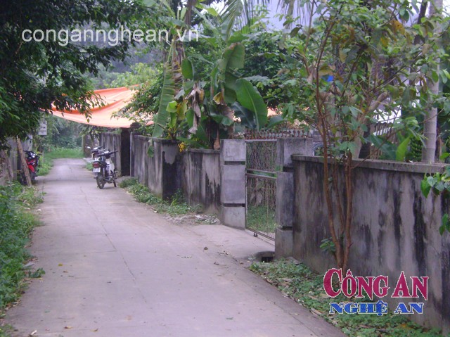 Ngôi nhà nơi bà Xuân bị sát hại
