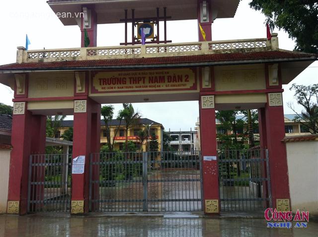 Trường THPT Nam Đàn 2, nơi phụ huynh phản ánh thầy hiệu trưởng có nhiều tiêu cực