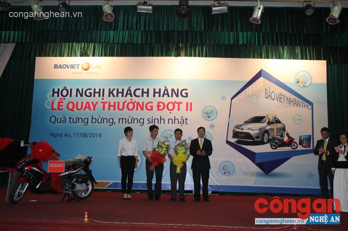 Tổ chức quay thưởng tìm ra khách hàng may mắn