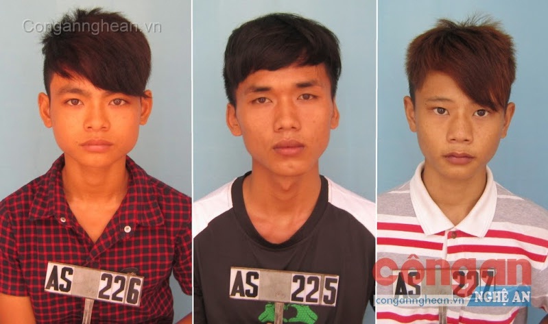 Các đối tượng trong vụ án cướp giật tài sản