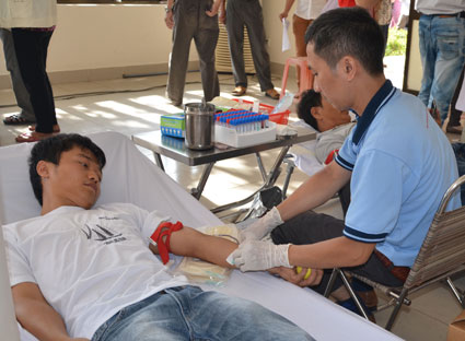 Tan Thanh district: More than 500 people take part in voluntary blood donation
