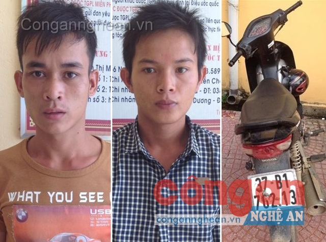 2 đối tượng Nguyễn Hữu Phong, Nguyễn Trọng Luân và tang vật vụ án
