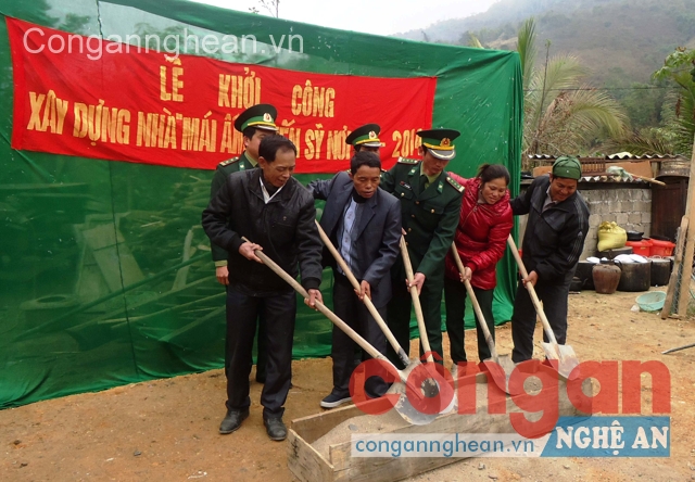 Khởi công xây dựng nhà “Mái ấm chiến sĩ nơi  biên giới” cho quân nhân thuộc BĐBP Nghệ An