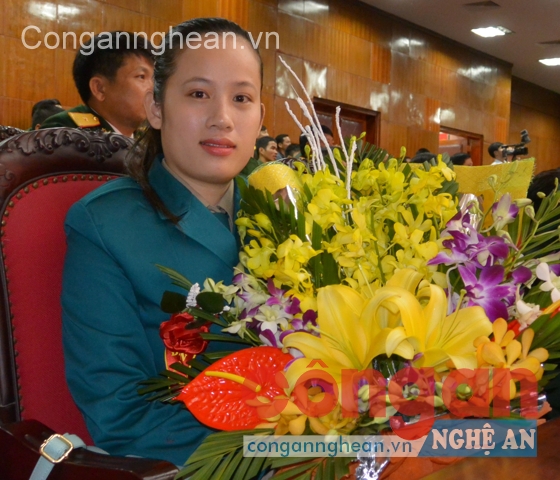 Đại đội trưởng Đại đội Pháo  phòng không 37 mm Cao Thị Lê Na