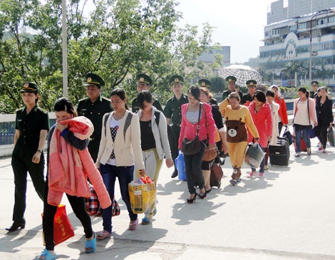 Các nạn nhân được Công an, BĐBP Việt Nam và Trung Quốc giải cứu an toàn.