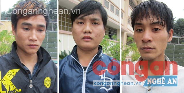 Các đối tượng Trọng, Dũng, Hùng