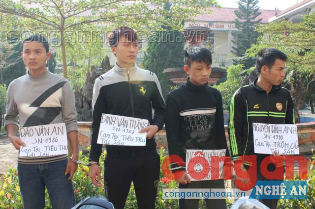 Các đối tượng trong ổ nhóm chuyên trộm cắp và tiêu thụ xe gắn máy bị trộm