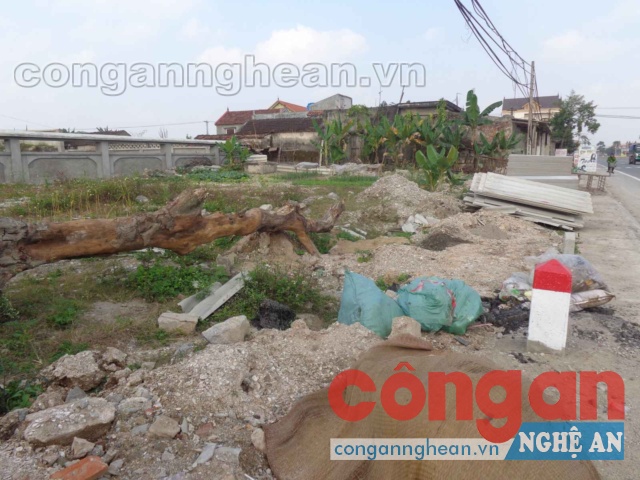 Mặt tiền của Khu di chỉ khảo cổ Cồn Điệp trở thành bãi rác