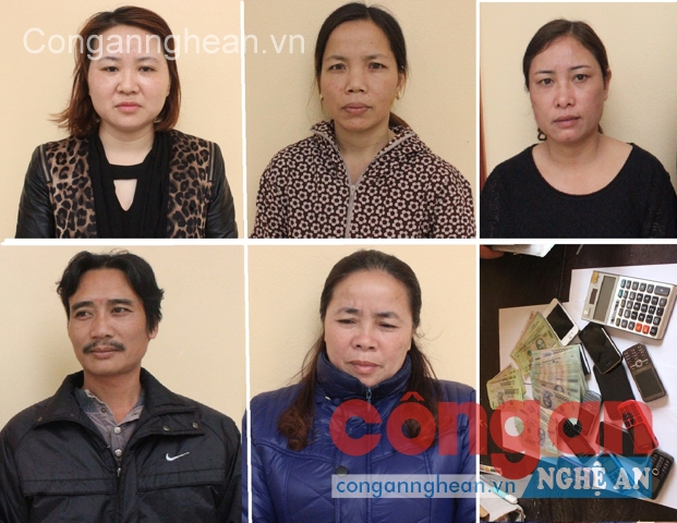 Một số đối tượng trong đường dây ghi lô, đề bị bắt giữ trong Chuyên án 115B và tang vật