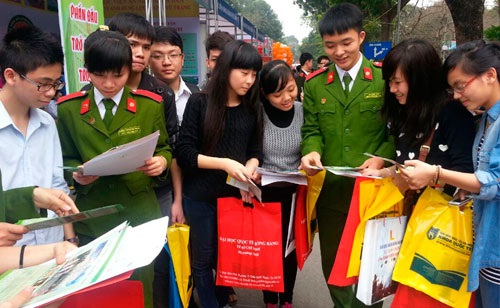 Các trường CAND luôn thu hút nhiều thí sinh.