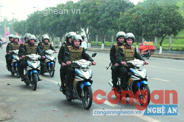 Đoàn Thanh niên Phòng Cảnh sát Bảo vệ và Cơ động bắt và dẫn giải đối tượng vi phạm pháp luật về trụ sở xử lý