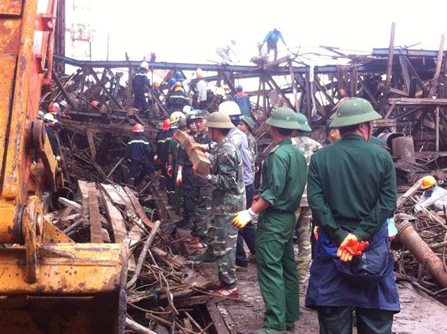 Hiện trương vụ sập giàn giáo