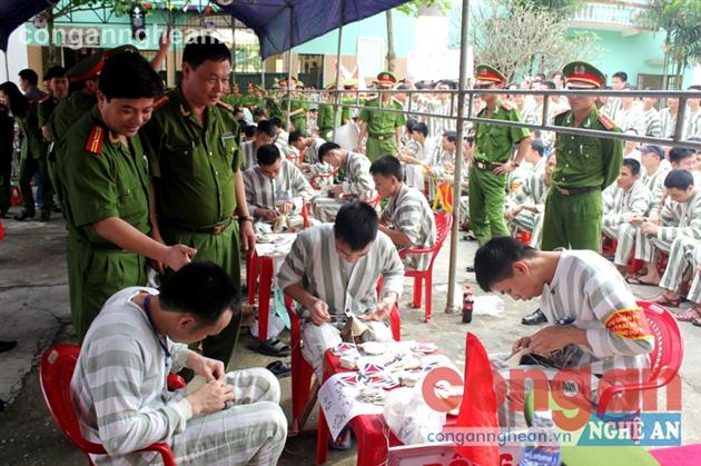 Phạm nhân tham gia Hội thi tay nghề giỏi lần thứ nhất năm 2015 