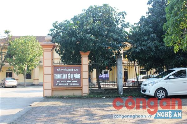 Trung tâm Y tế dự phòng Nghệ An, nơi xảy ra trường hợp nhầm lẫn hy hữu