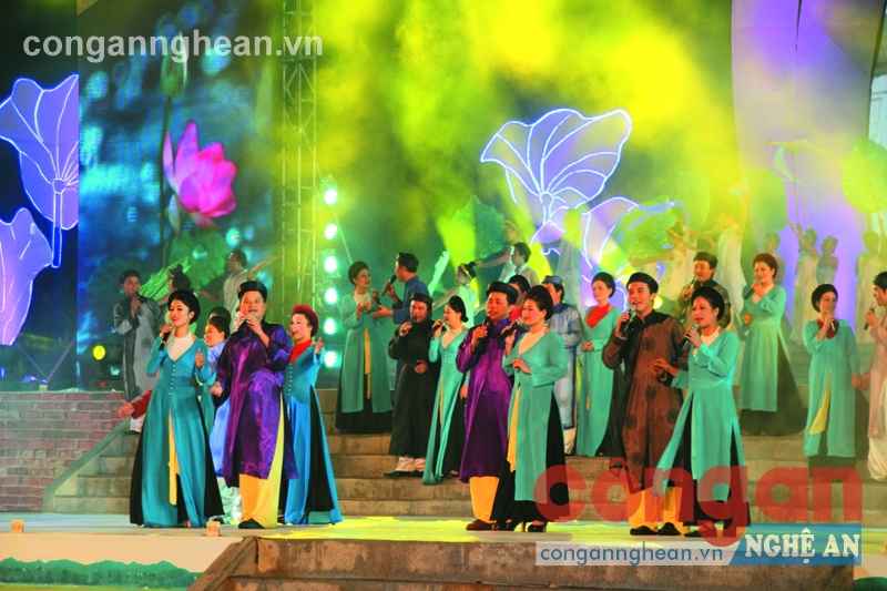Một tiết mục dân ca ví, giặm của các câu lạc bộ dân ca 