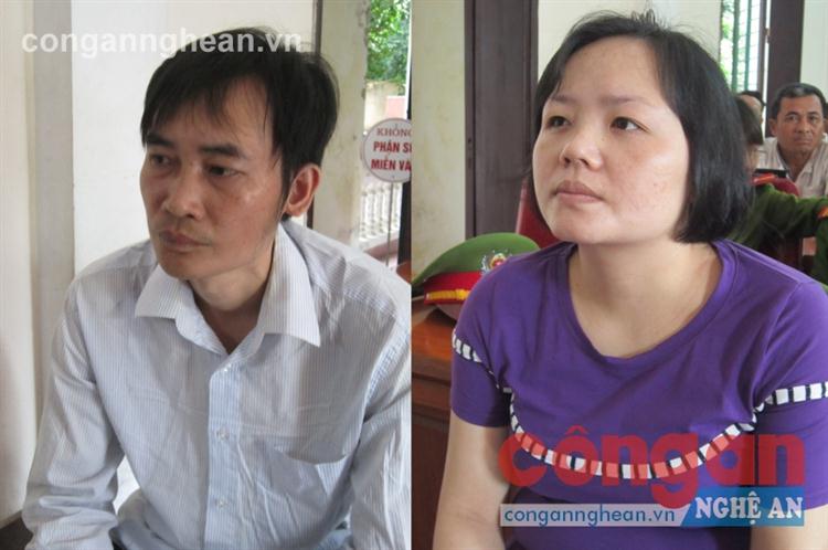 Đối tượng Giáp Văn Trung và Ngô Thu Lý