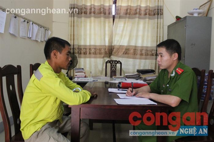 Lấy lời khai một đối tượng trong Chuyên án
