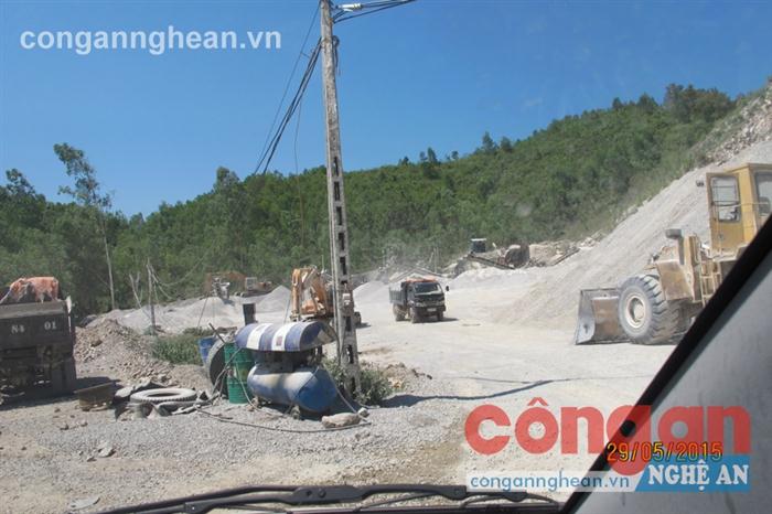 Mỏ đá Thung Buồng đã hết phép nhưng vẫn ngang nhiên khai thác