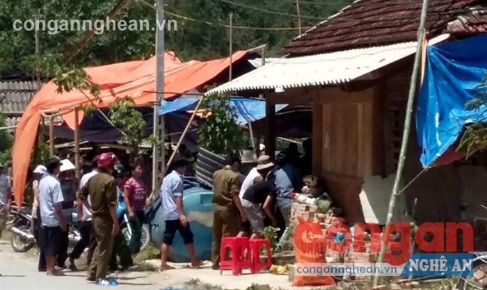 Hiện trường nơi xảy ra vụ án mạng đau lòng