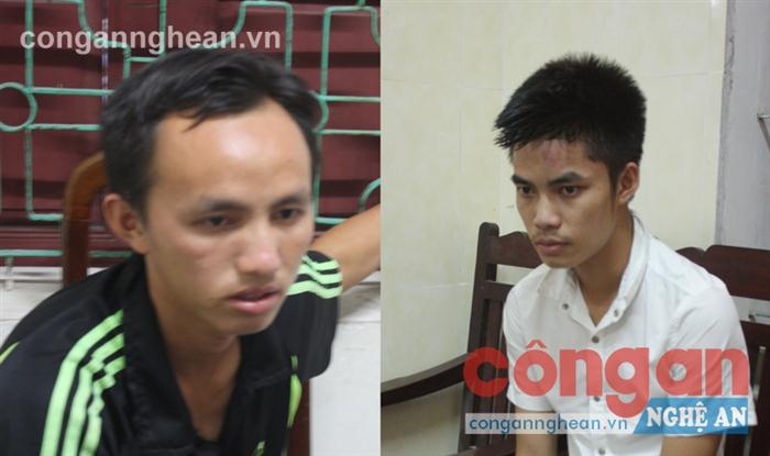 Vi Văn Luật và Già Bá Thái vừa bị Công an Nghệ An bắt vì buôn gần 1.500 viên ma túy tổng hợp