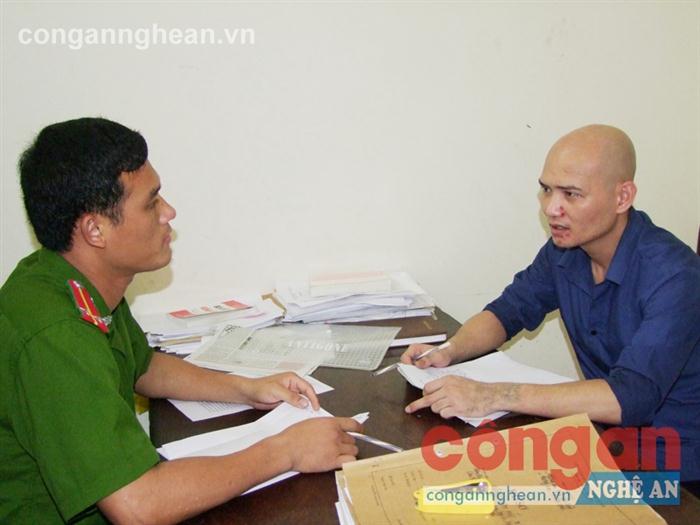Đối tượng Nguyễn Ngọc Phong tại cơ quan điều tra