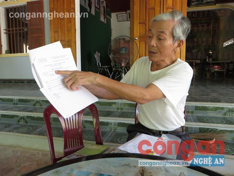 Ông Võ Xuân Mai bức xúc vì sự việc kéo dài, không được giải quyết dứt điểm