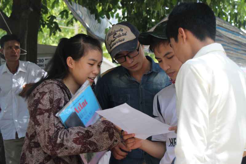 Trao đổi sau khi hoàn thành bài thi