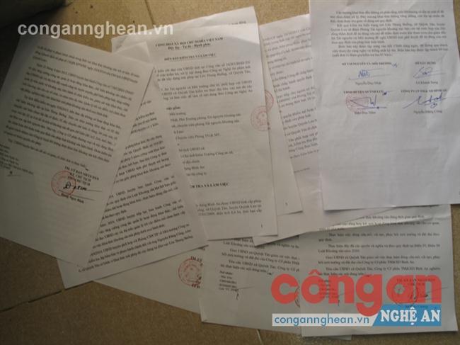Các công văn, biên bản chỉ đạo xử lý đối với hoạt động           khai thác trái phép tại mỏ đá lèn Thung Buồng