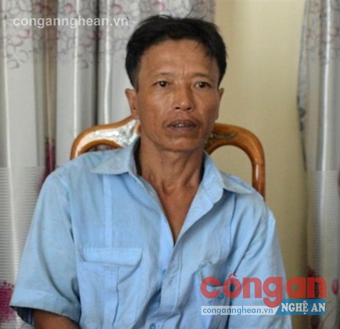 Đối tượng Phạm Văn Mạnh tại cơ quan Công an