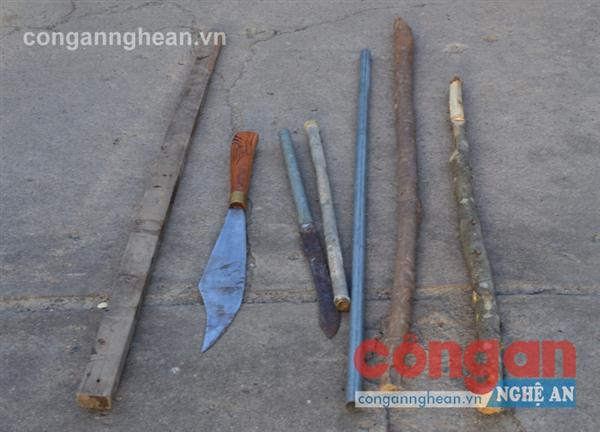 Số hung khí cơ quan Công an thu được trong vụ ẩu đả