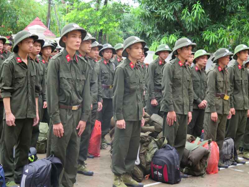 Các chiến sĩ chuẩn bị rèn luyện và phấn đấu trong môi trường CAND