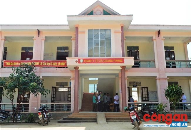 Trạm Y tế xã Quang Phong, nơi cháu Lô Tuấn Trường tử vong sau khi tiêm vắc-xin Quinvaxem vào sáng 20/10