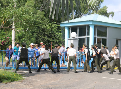 Một tình huống tại buổi diễn tập.