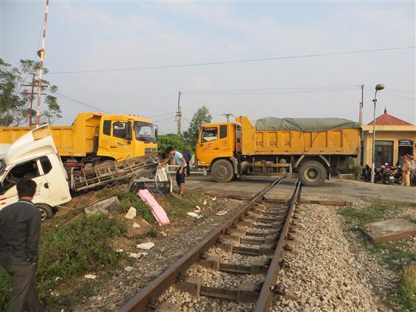 Hiện trường xảy ra vụ tai nạn.