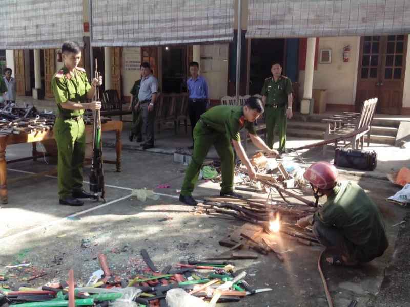 Số vũ khí được phá hủy theo quy định