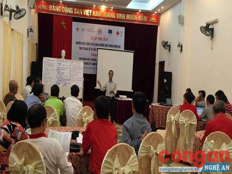 Các học viên tham gia lớp tập huấn