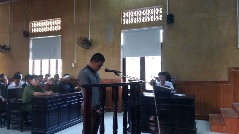 Bị cáo Tuấn Anh tại tòa