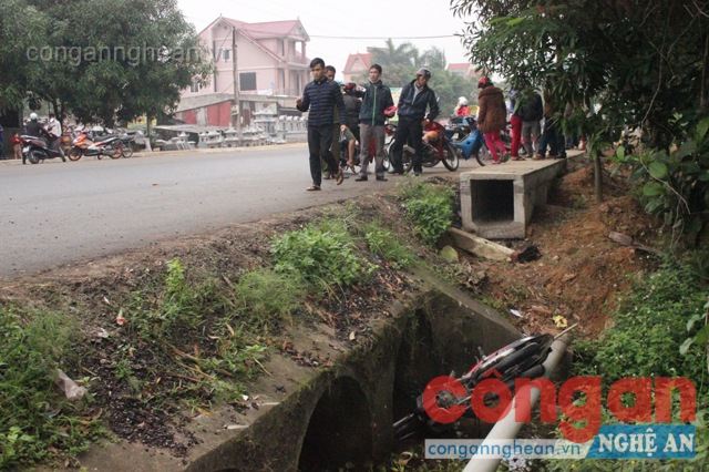 Hiện trường, nơi phát hiện chị Hà tử vong.