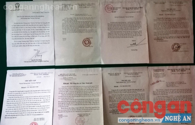 Nhiều “thư kêu gọi” của các lãnh đạo cấp cao bị Trung tâm mạo danh