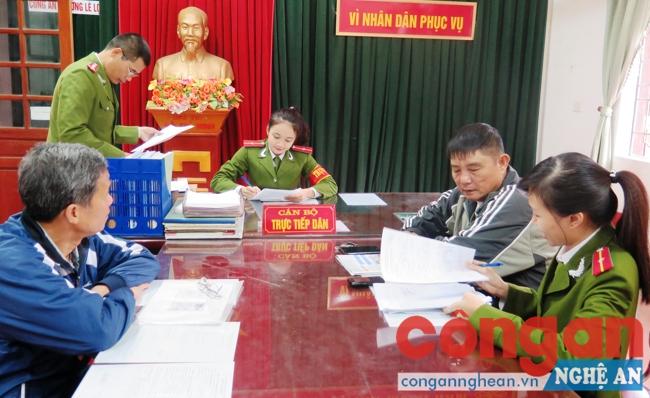 Công an phường Lê Lợi tiếp nhận tin báo tố giác tội phạm