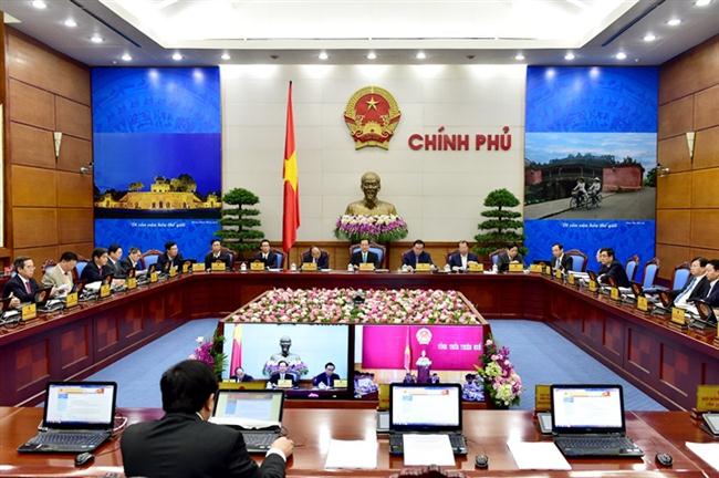 Quang cảnh hội nghị trực tuyến của Chính phủ với các địa phương (sáng 28/12).