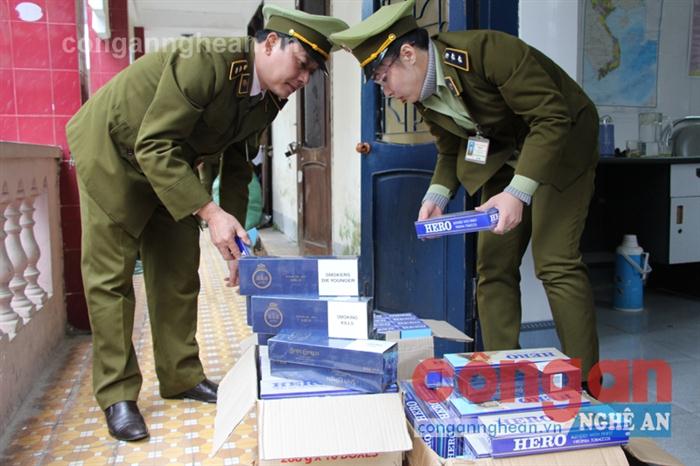 Số thuốc lá lậu bị lực lượng chức năng thu giữ 