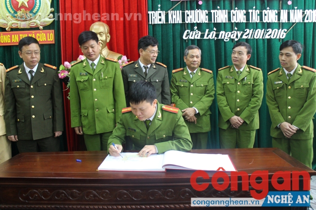 Ký kết giao ước thi đua năm 2016